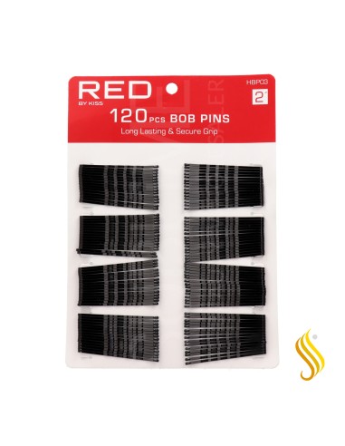Red Kiss Bob PinS 2" 120 Piezas Black Pasador